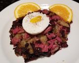 A picture of step 6 of Corned Beef Hash w/ Poached Eggs.