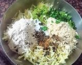 A picture of step 2 of Farali chilla.