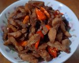 รูปขั้นตอนการทำที่ 4 ของ หมูคั่วพริกเกลือเจ #อาหารเจ