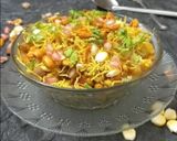 A picture of step 3 of Bhel (leftover potato).