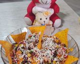 A picture of step 6 of Mexican bhel.