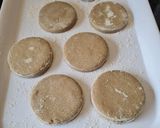 A picture of step 7 of Rye English Muffins.