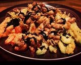 Foto del paso 4 de la receta Témpura de verduras y chopitos con tinta de calamar 🦑