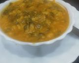 A picture of step 9 of Dal Palak.