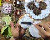 A picture of step 9 of Veg Burger.