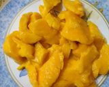 A picture of step 1 of Mango Vanilla Delight.