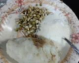 A picture of step 2 of Sprout cutlets.