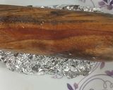 A picture of step 8 of Khoya Chocolate Barfi.