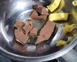 Foto langkah ke 3 dari resep Brownies Kunafa Pistachio.