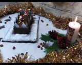 Une image de l'étape 14 de Recette bûche de Noël chocolat et noisette.