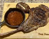 Foto del paso 3 de la receta: Tomahawk con puré de ajo y mostaza vieja