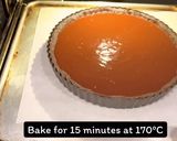 A picture of step 8 of Miso black sesame baked chocolate tart.