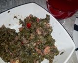 A picture of step 4 of Kwadon zogale and water mellon juice.