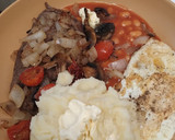 A picture of step 1 of Gluten free Medallion steak with mash & beans.