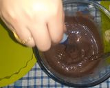 A picture of step 3 of Bounty chocolate bar.