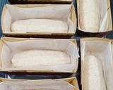 Gambar langkah 3 resipi Sourdough Hot Dog Buns.