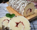 Foto langkah ke 9 dari resep Bolu Gulung Batik kukus.