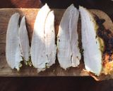 A picture of step 4 of California Farm Harissa Chicken.