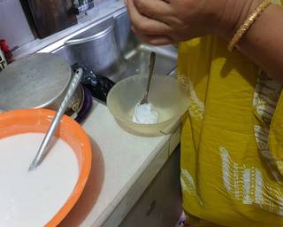 Cendol lembut - Step 1