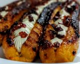 Foto del paso 4 de la receta: PLÁTANOS AL SARTÉN, con Queso Crema y🥓Tocineta Caramelizada..😋