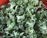 A picture of step 2 of Kale and feta salad.