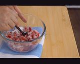 A picture of step 2 of Strawberry Yoghurt Mousse and Berry Sauce.