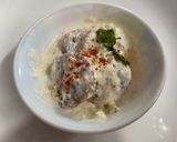 A picture of step 4 of Bread Dahivada.