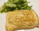 A picture of step 3 of Smoked salmon and sun-dried tomato Wellington.