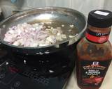 Bacon And Onion In BBQ Sauce Open Sandwich recipe step 2 photo