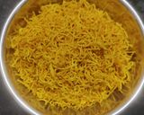 A picture of step 1 of Sev Tamata with Garlic.