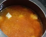 A picture of step 2 of Rasedaar Arbi /calocasia curry.