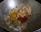 A picture of step 2 of Mangodi ki sabji.