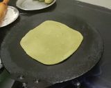 A picture of step 6 of Winter palak peas paratha, beans, jeera pulao.