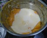 A picture of step 2 of Mango milkshake.