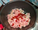 รูปขั้นตอนการทำที่ 3 ของ 🐷🌶..สปาเกตตี พริกแห้งเบคอน