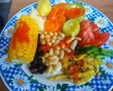 Foto del paso 3 de la receta: Ensalada de verduras, legumbres y morrón