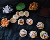 A picture of step 14 of Aalu puri.