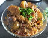 A picture of step 5 of Potato-Brinjal Sabzi.