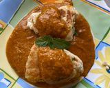 A picture of step 7 of Paneer roll gravy.