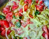 A picture of step 3 of Dahi Wala kachumber.