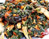 A picture of step 2 of Efo ri ro.