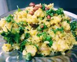 A picture of step 5 of Banarsi choora matar.