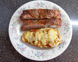 Foto del paso 3 de la receta: COSTILLAR AL MERKÉN.BERENJENA HORNEADA RELLENA CON CHAMPIÑONES. JON STYLE
