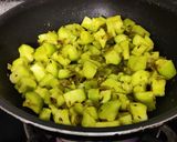 A picture of step 4 of Tori sabzi.
