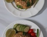 รูปขั้นตอนการทำที่ 2 ของ "ข้าวผัดไข่โบราณ / ข้าวผัดซีอิ๊ว" 🍳🍚