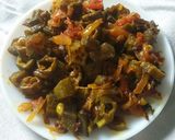 A picture of step 5 of Masaledar bhindi.