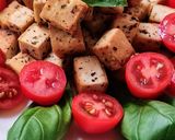 Foto del paso 6 de la receta: Tofu a la albahaca 🌱 Ensalada inspirada en Caprese pero vegan 🌱 Tofu, tomates cherry, albahaca y AO