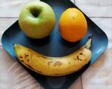 Gyümölcsös pohárdesszert🍊🍌🍏 recept fázis 1 fotója