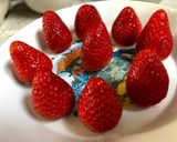 รูปขั้นตอนการทำที่ 1 ของ มัจฉะไดฟุกุ ไส้สตอเบอรี่เคลือบนูเทลล่าMatcha Daifuku Strawberry Nutella_มือสมัครเล่น :)