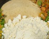 A picture of step 3 of Soya Besan Mix Vegetable Chilla.